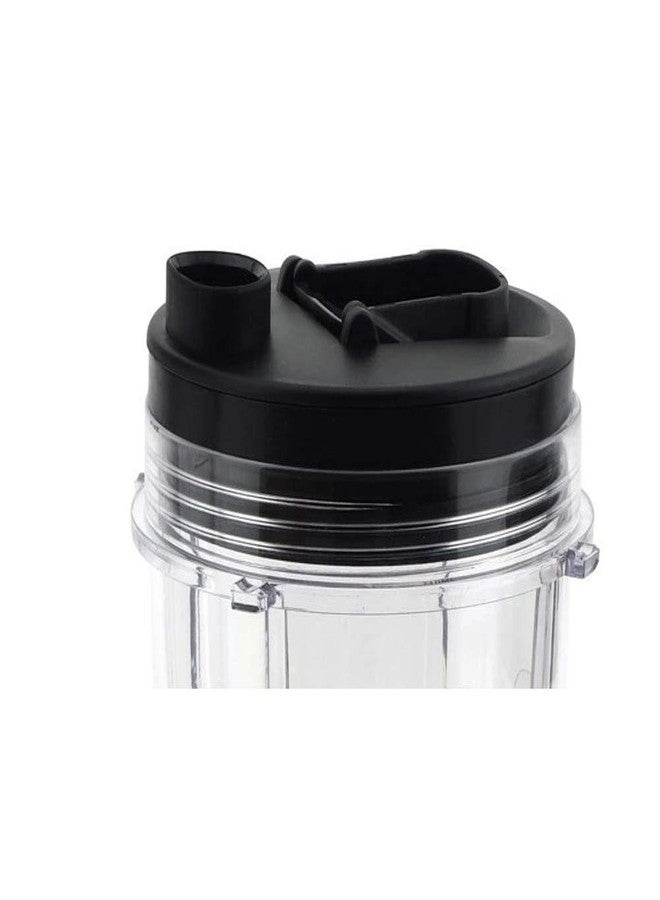 Anbige 2 Packs Replacement Parts Cup with lid, Compatible with Nutri Ninja Blenders BL480 BL482 BL642 NN102 BL682 BL450 BL2013 (2 12oz cup with lid) - Image 5